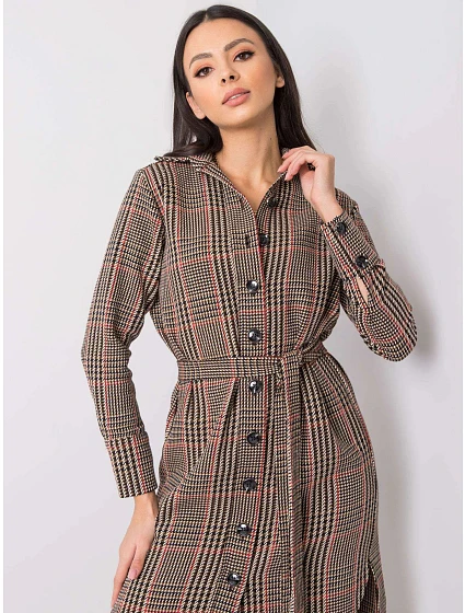 Dámské kostkované šaty model 15059153 - FPrice Dámské kostkované šaty model 15059153 - FPrice