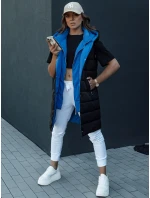 Dámská dlouhá prošívaná vesta s kapucí černá Dstreet model 21979844 - FashionStreet
