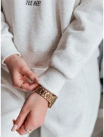 Dámská oversize mikina s potiskem GOOSHY šedá FashionStreet BY1425