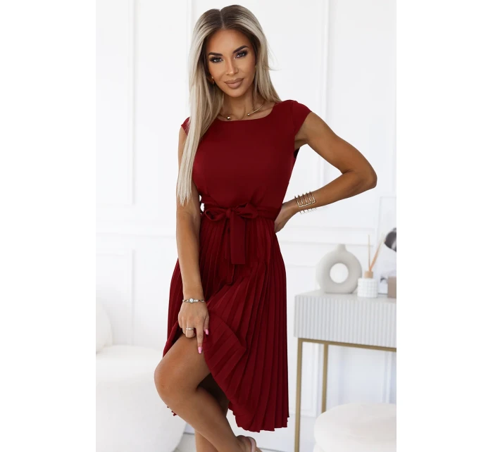 LILA sukienka z krótkim i  model 20596593 - numoco