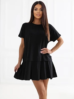 Bavlněné letní šaty černé model 22206234 - Factory Price
