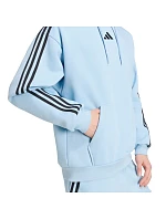 Bluza męska adidas Essentials 3-Stripes Fleece Hoodie błękitna KY4170 pánské