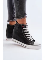 Dámské tenisky na podpatku Cross Jeans NN2R4005 Černé