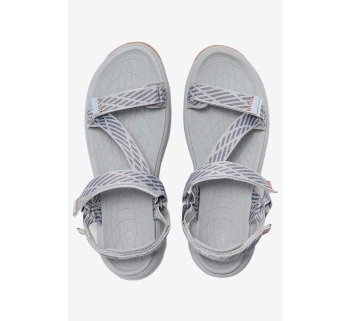Dámské Sportovní Sandály model 21664860 Světle šedé - 4F Dámské Sportovní Sandály model 21664860 Světle šedé - 4F