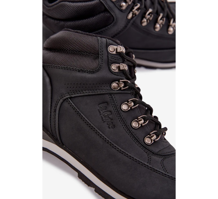 Pánské trekové boty s izolací model 21718323 Černé - Lee Cooper
