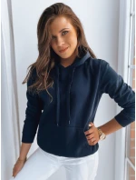 Dámská mikina s kapucí BASIC navy blue FashionStreet BY0561z
