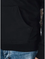 Pánská mikina s límečkem černá model 21985946 - Dstreet Pánská mikina s límečkem černá model 21985946 - Dstreet