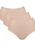 sloggi GO Daily Cotton Highwaist 3P - BROWN - SLOGGI BROWN - SLOGGI
