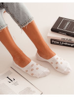 Dámské ponožky mokasínky Milena Microstopki 0576 Květiny 36-41
