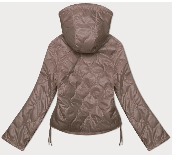 Tmavě béžová dámská bunda se stahujícími šňůrkami na bocích S'West (B8235-101) Tmavě béžová dámská bunda se stahujícími šňůrkami na bocích S'West (B8235-101)