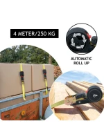PŘEPRAVNÍ POPRUH S AUTOMATICKOU RÁČNOU 250 KG 4 M PŘEPRAVNÍ POPRUH S AUTOMATICKOU RÁČNOU 250 KG 4 M