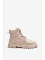 Dámské zipové zateplené trapery Gremiva Beżowe Dámské zipové zateplené trapery Gremiva Beżowe