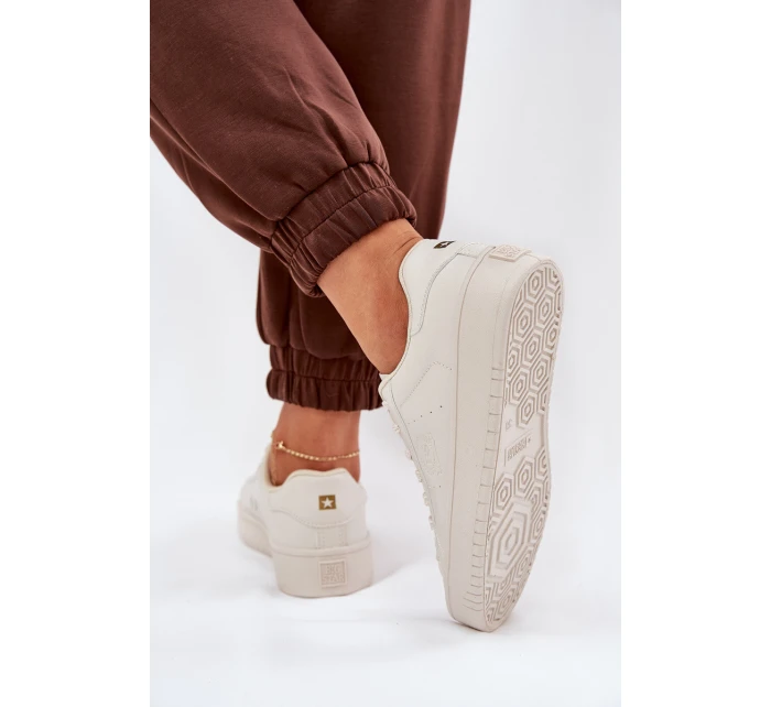 Nízké Dámské Tenisky Z Eko Kůže Big Star model 21686472 Béžové - Big Star Shoes