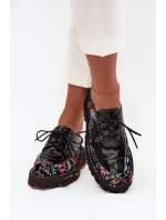 Lakované polobotky z pravé kůže s vzorem model 21712368 Černé - Artiker