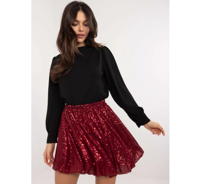 Sukně MI SD model 20619171 bordó - FPrice