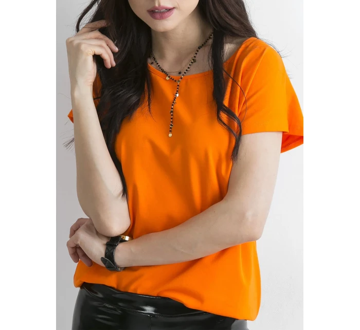 T shirt RV BZ model 20473523 pomarańczowy - FPrice T shirt RV BZ model 20473523 pomarańczowy - FPrice