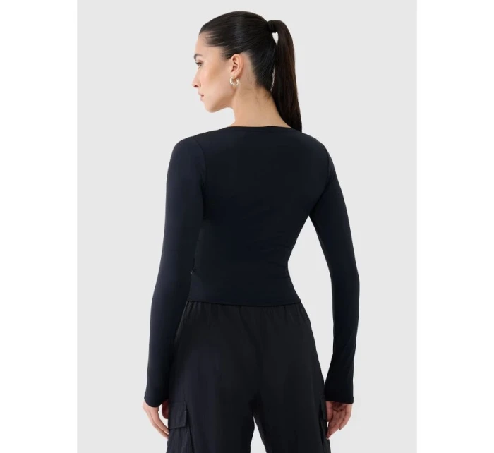 Dámské hladké tričko s dlouhým rukávem 4F 4FRSS25TLONF511-20S