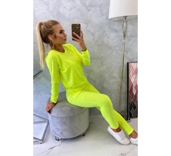 Tepláková souprava žlutá neonová