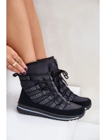 Dámské šněrovací boty do sněhu Progress model 21677045 Černé - Boto