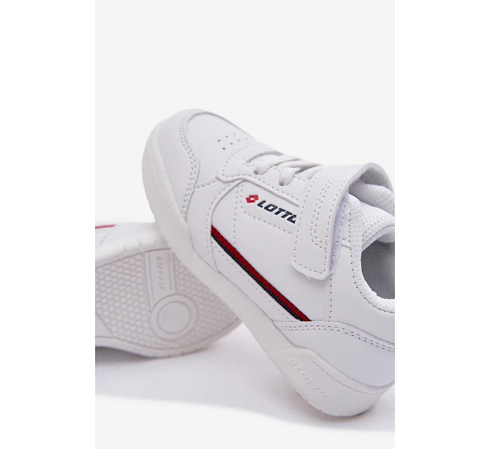 Dětské boty Sneakers na suchý zip  Bílé model 22101619 - Big Star Shoes