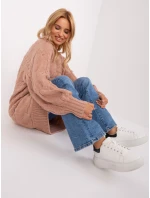 Sweter AT SW model 18900672 ciemny różowy - FPrice