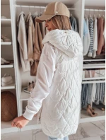 Dámská přechodná prošívaná vesta GLITTI bílá FashionStreet TY4805 Dámská přechodná prošívaná vesta GLITTI bílá FashionStreet TY4805