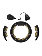 HHM13 NOVÝ HULA HOP ČERNÝ/ZLATÝ S MAGNETY A ZÁVAŽÍM + POČÍTADLO HMS HHM13 NOVÝ HULA HOP ČERNÝ/ZLATÝ S MAGNETY A ZÁVAŽÍM + POČÍTADLO HMS