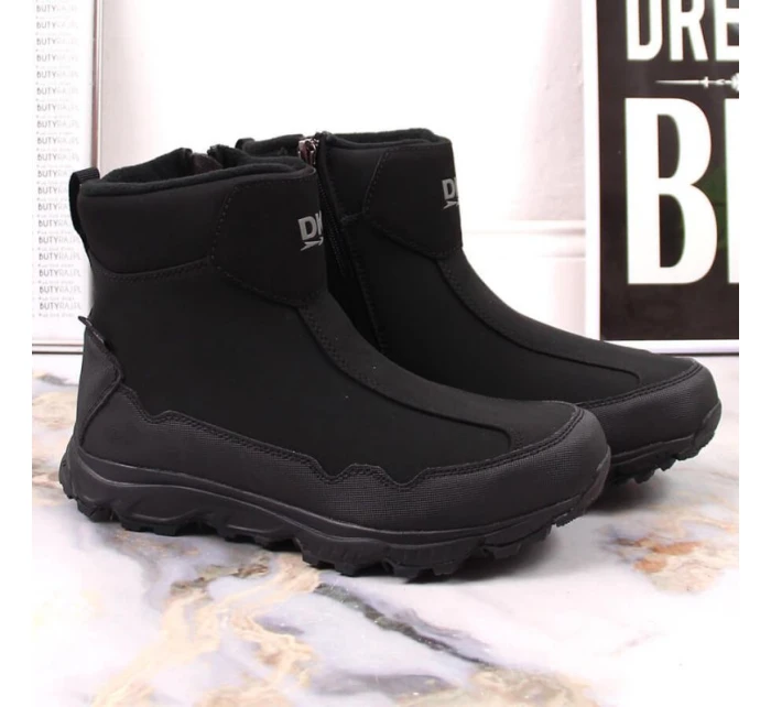 DK Jr DK58A nepromokavé zateplené sněhové boty černé DK Jr DK58A nepromokavé zateplené sněhové boty černé