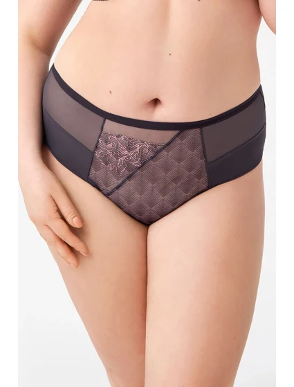 Dámské kalhotky šedé model 18032448 - Gorsenia Dámské kalhotky šedé model 18032448 - Gorsenia
