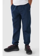 Chlapecké Kalhoty Jogger Casual Hladké Tmavě Modré model 21668668 - 4F
