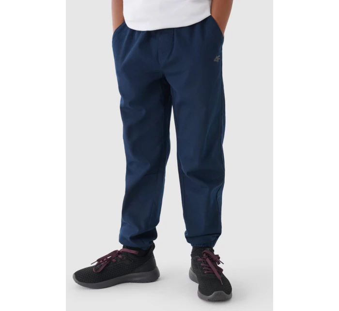Chlapecké Kalhoty Jogger Casual Hladké Tmavě Modré model 21668668 - 4F