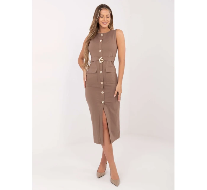 Sukienka IT SK model 21782391 ciemny bezowy - FPrice