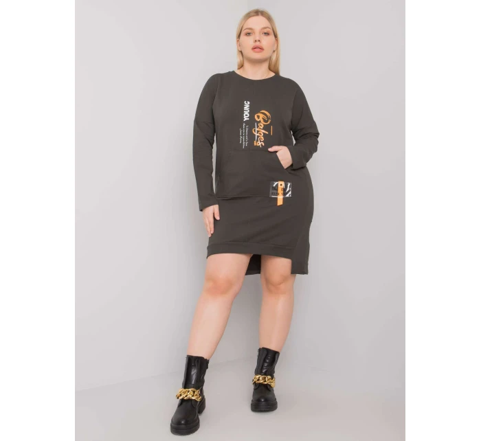 Šaty RV SK 7178.44 tmavá khaki Šaty RV SK 7178.44 tmavá khaki