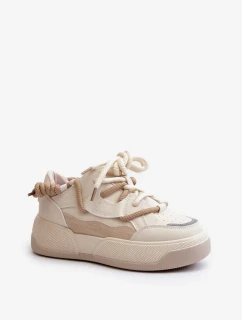 Dámské Tenisky na platformě Béžová Moariella