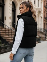 Dámská vesta z ovčí kůže BEEWARM černá FashionStreet TY3845