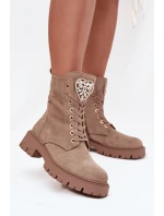 Dámské workery s krystaly na jazyku béžové Rosira Dámské workery s krystaly na jazyku béžové Rosira