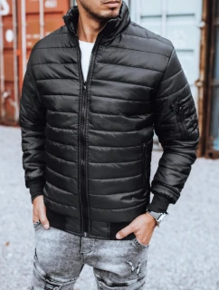 Pánská přechodná prošívaná bunda černá FashionStreet TX3270z