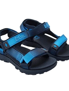 Lee Cooper dětské boty chlapecké sandály na suchý zip na letní pláž modré