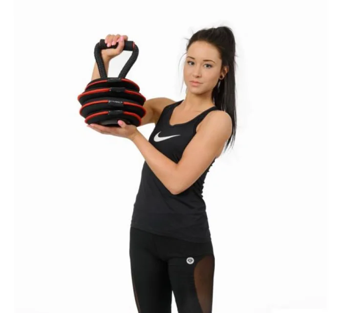 Kettlebell nastavitelný měkký 20 lbs HMS KRM20