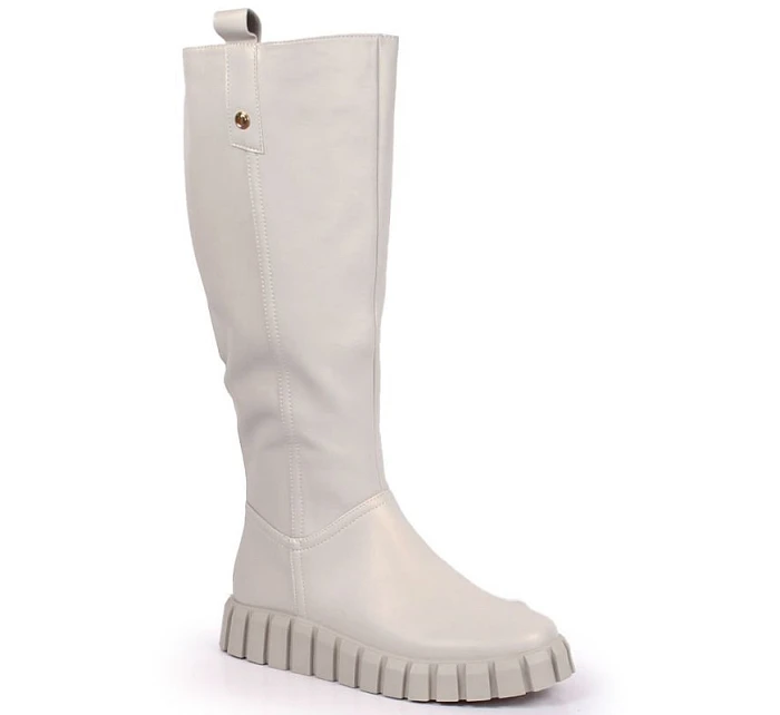 Ploché zateplené boty W model 22096534 beige - Potocki