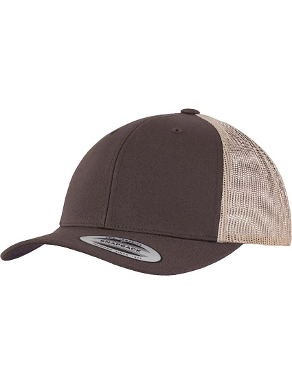 Flexfit 6606/6606T 6 panelová vintage kšiltovka "Trucker" 55.6606 brown/khaki Flexfit 6606/6606T 6 panelová vintage kšiltovka "Trucker" 55.6606 brown/khaki