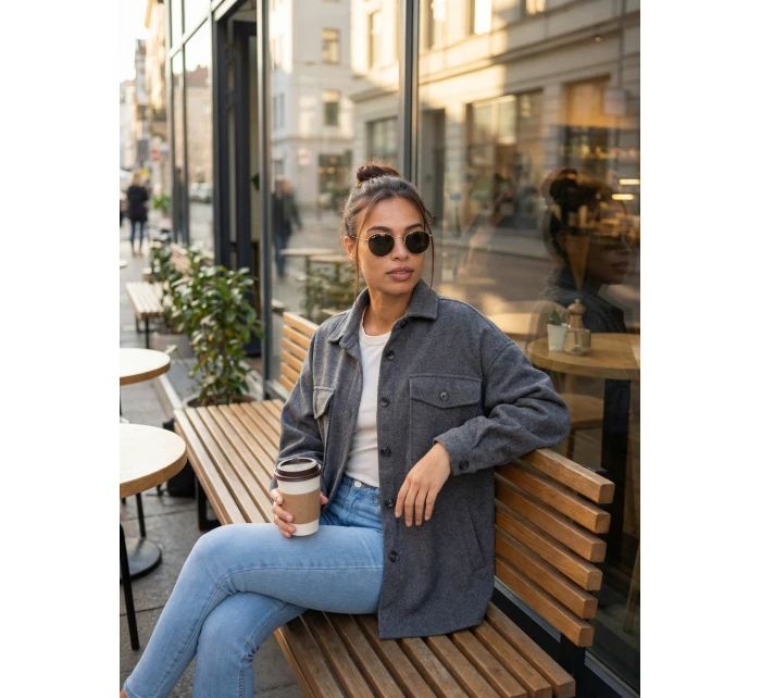 Košile KS tmavě šedá model 17843532 - FPrice