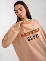Bluza VI BL model 19755093 ciemny bezowy - FPrice Bluza VI BL model 19755093 ciemny bezowy - FPrice