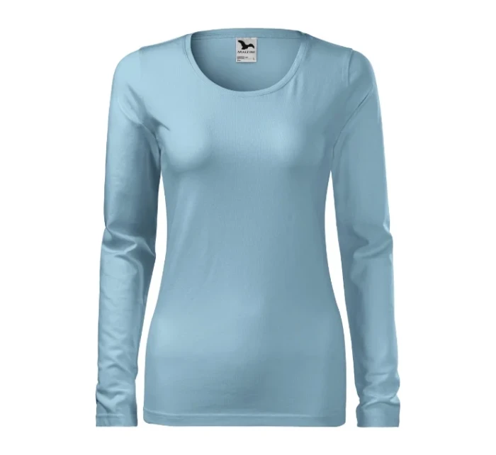 Slim triko dámské nebesky modrá