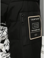 Pánská prošívaná zimní bunda s kapucí černá model 21995772 - Dstreet