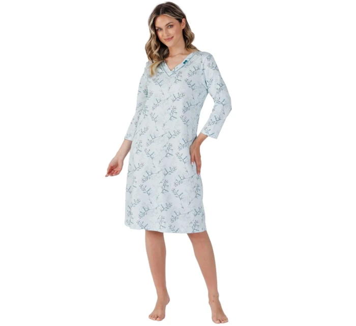 Dámská noční košile MMax 3/4 M2XL model 20221745 - LEVEZA Dámská noční košile MMax 3/4 M2XL model 20221745 - LEVEZA