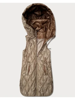 kamizelka damska ze  Goodlookin beżowa model 22026373 - S'WEST