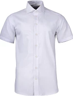 J.Harvest & Frost YB 50 S/S Slim Men Keprová košile s krátkým rukávem 63.5022 white