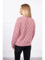 Poloviční rolák s diamantovým vzorem tmavě růžový Poloviční rolák s diamantovým vzorem tmavě růžový