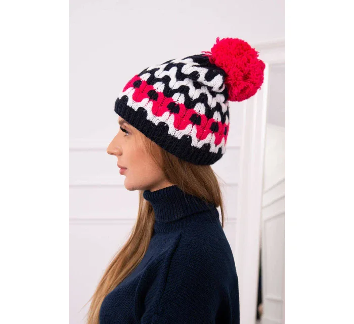 Dámská čepice Laila model 18751317 navy blue - K-Fashion Dámská čepice Laila model 18751317 navy blue - K-Fashion